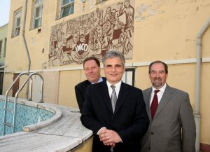 Medienpr�sentation des Wohnbauprojektes 'Meister-Werk' mit StR. Werner Faymann, Foto: Pressefoto Votava - Klicken Sie auf das Bild und Sie erhalten das Foto in Druckqualit�t (463 kB)